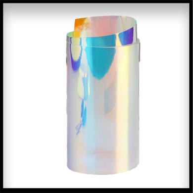 TPU鐳射幻彩薄膜如何讓產品表面呈現動態極光效果?(圖1) 鐳射TPU幻彩彩虹膜.jpg